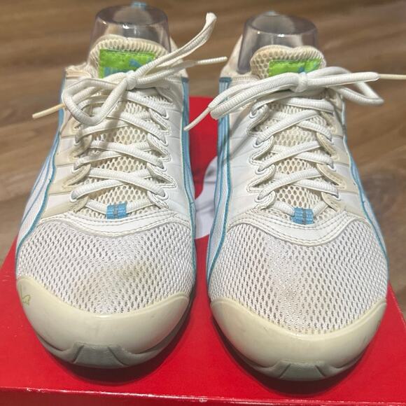 PUMA Voltaic II Mixup Womens Running sneakers size 9 white and blue #18244 - Picture 5 of 9